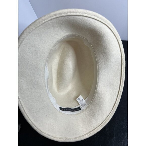 Vintage Betmar New York White/ Ivory  100% Wool Hat - Picture 6 of 11